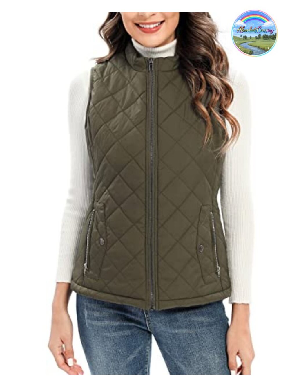 Quilted Puffer Vest Lightweight Sleeveless Layering Gilet